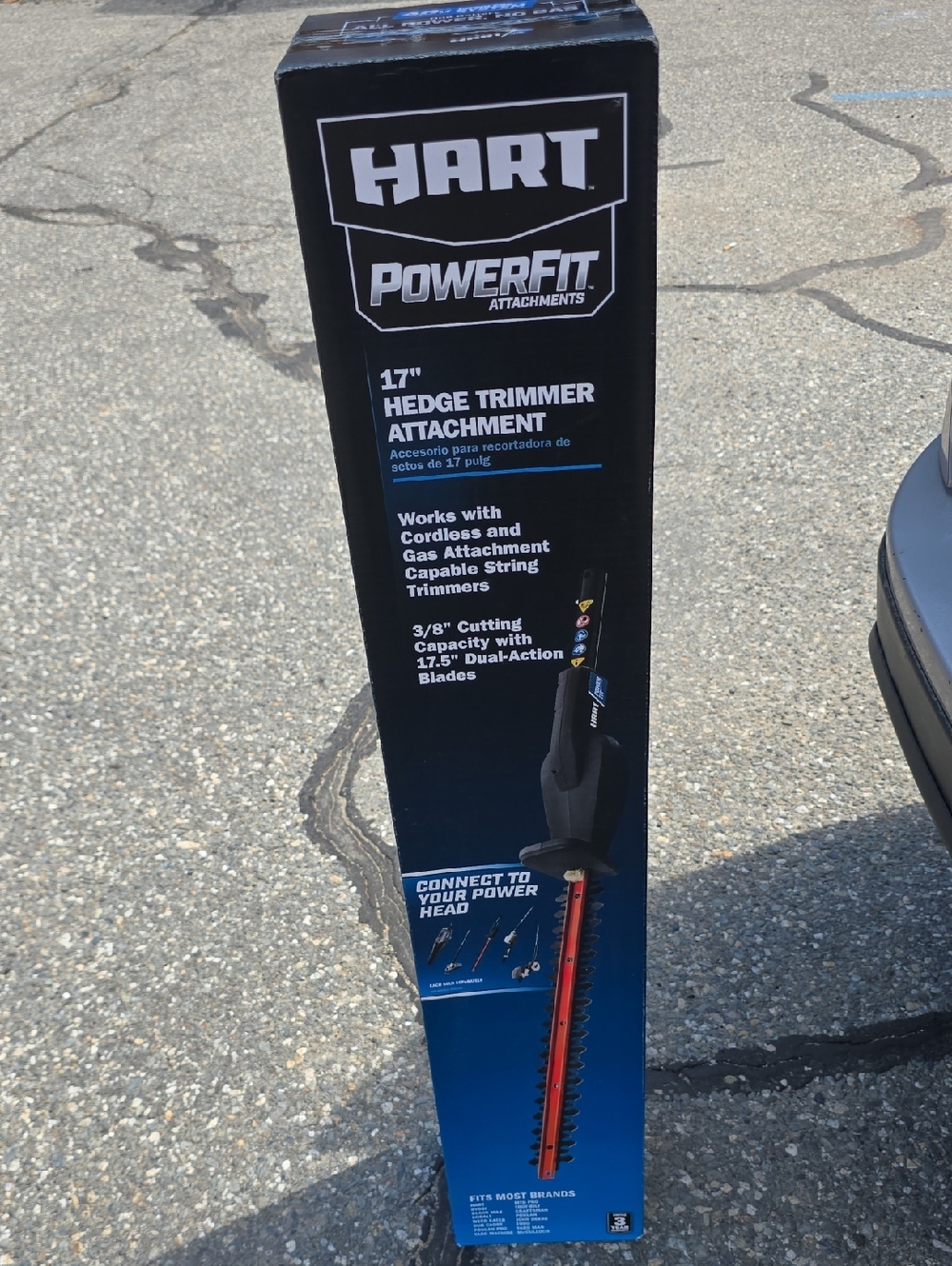 HART PowerFit 17" Hedge Trimmer Attachment - Black/Red